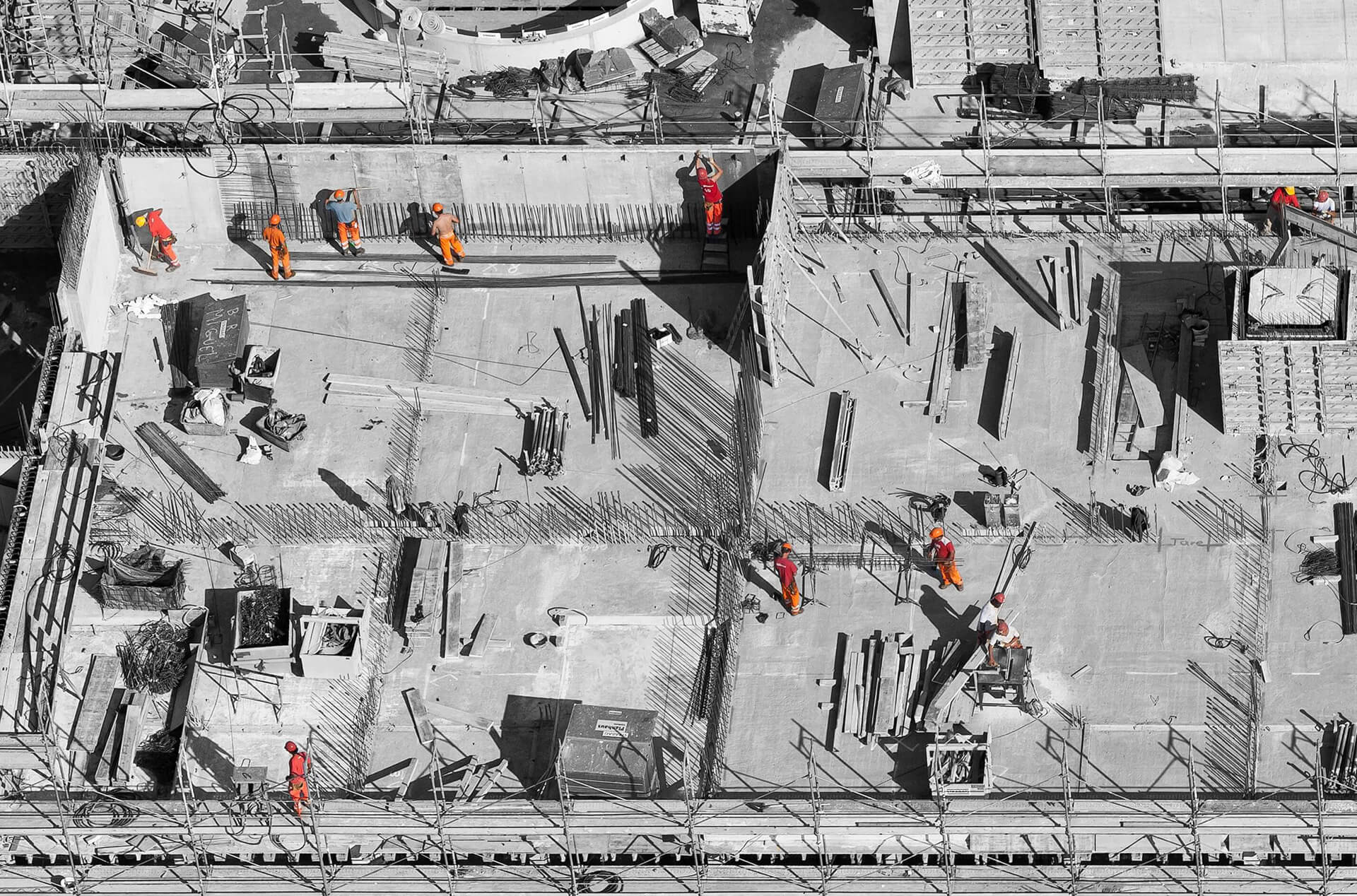 BGS Bau Offenburg - Hochbau - Rohbau - Baustelle mit Arbeitern